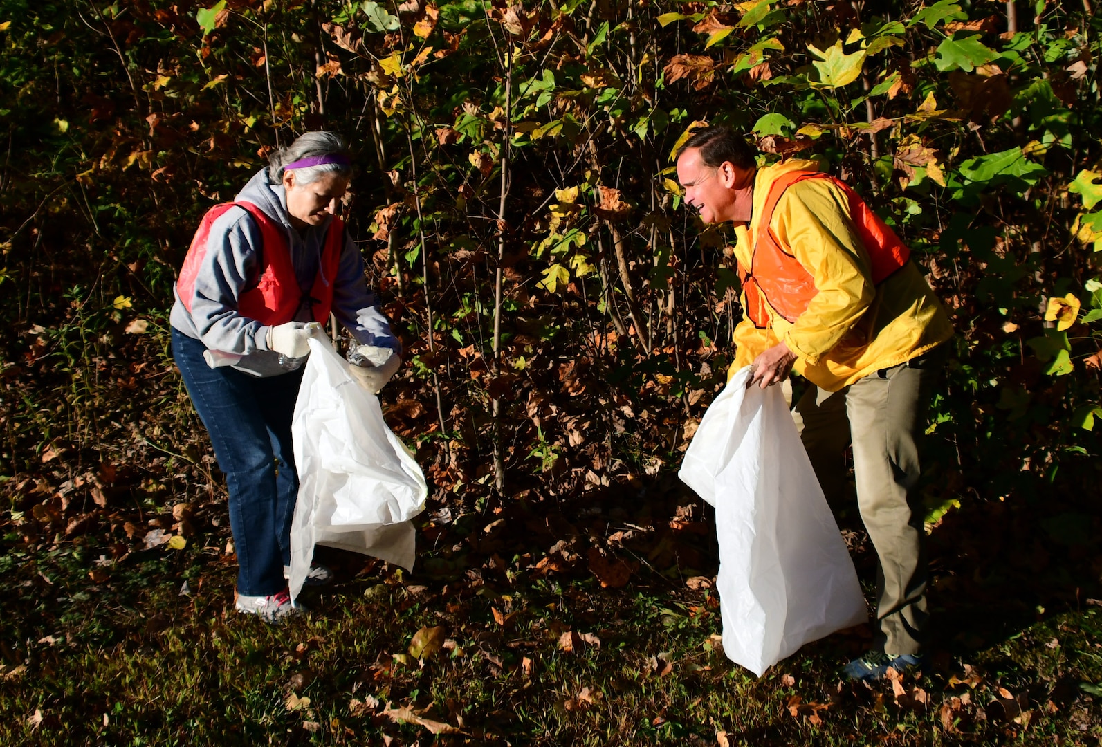 Defense Distribution Center Susquehanna employees volunteer for Adopt a Highway cleanup event