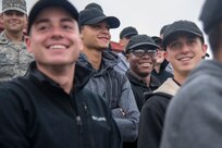 The cadets gained insight from officers in different career fields, attended a 902nd SFS military working dog demonstration, and toured the 558th and 560th Flying Training Squadrons