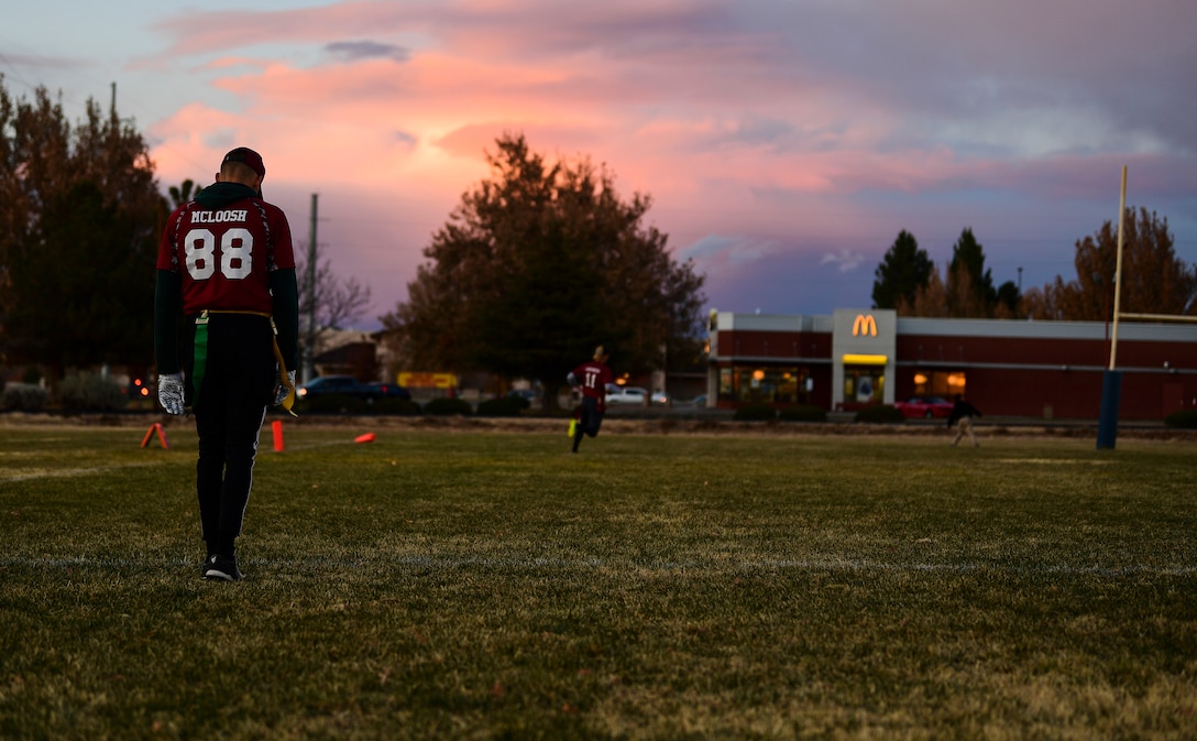 A photo of football players.