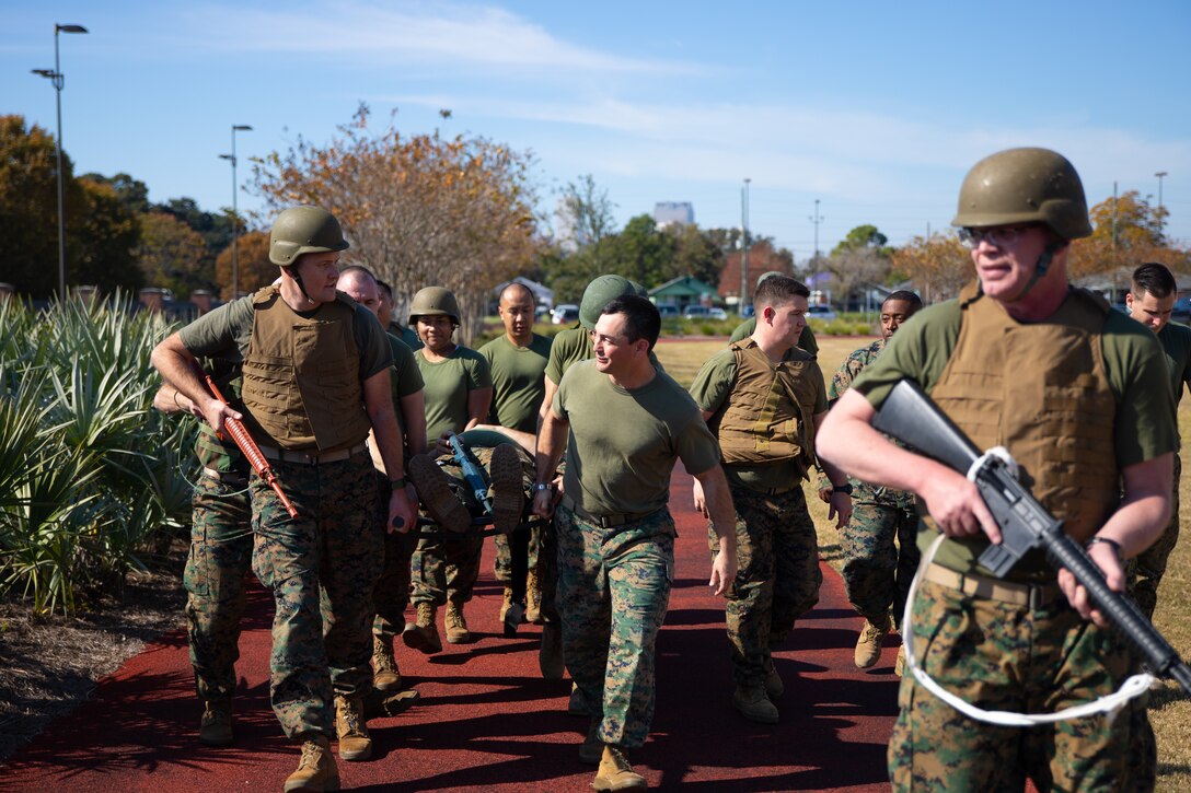 Navy Corpsmen complete TCCC, Tactical Combat Casualty Care, Training