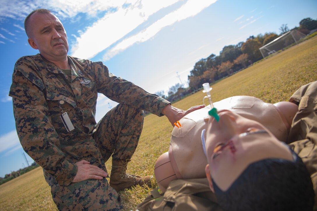 Navy Corpsmen complete TCCC, Tactical Combat Casualty Care, Training