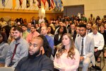 Pam Latker, Defense Logistics Agency Training Career Management Division chief, addresses the latest group of students to graduate the DLA Pathways to Career Excellence Program during a ceremony at the DLA Troop Support headquarters in Philadelphia on Nov. 19, 2019. There were 139 graduates from the two-year program.