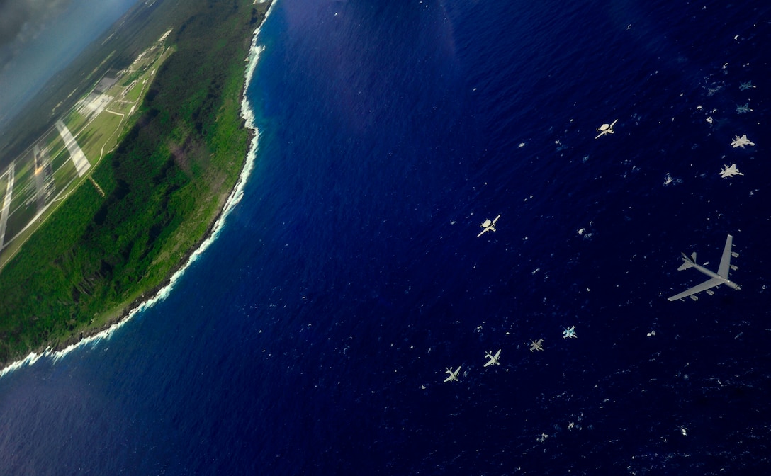 U.S. Air Force and Japan Air Self-Defense Force conduct Cope North annually at Andersen Air Force Base, Guam, to increase combat readiness and interoperability, concentrating on coordination and evaluation of air tactics, techniques, and procedures, February 21, 2011 (U.S. Air Force/Angelita M. Lawrence)