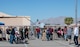 Aviation Nation attendees check out the MQ-9 Reaper static display aircraft at Aviation Nation, at Nellis Air Force Base, Nevada, Nov. 17, 2019. The event displayed some of the Air Force's premier aircraft and personnel dedicated to air superiority. (U.S. Air Force photo by Staff Sgt. Omari Bernard)