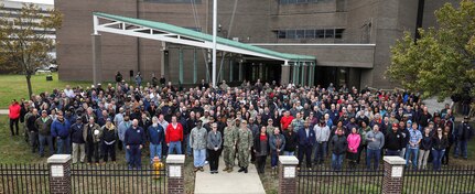 While visiting the shipyard Nov. 22, VADM Thomas Moore, Commander, Naval Sea Systems Command (NAVSEA), thanked Norfolk Naval Shipyard (NNSY) and Defense Logistics Agency (DLA) personnel for their work on USS Harry S. Truman (CVN 75).