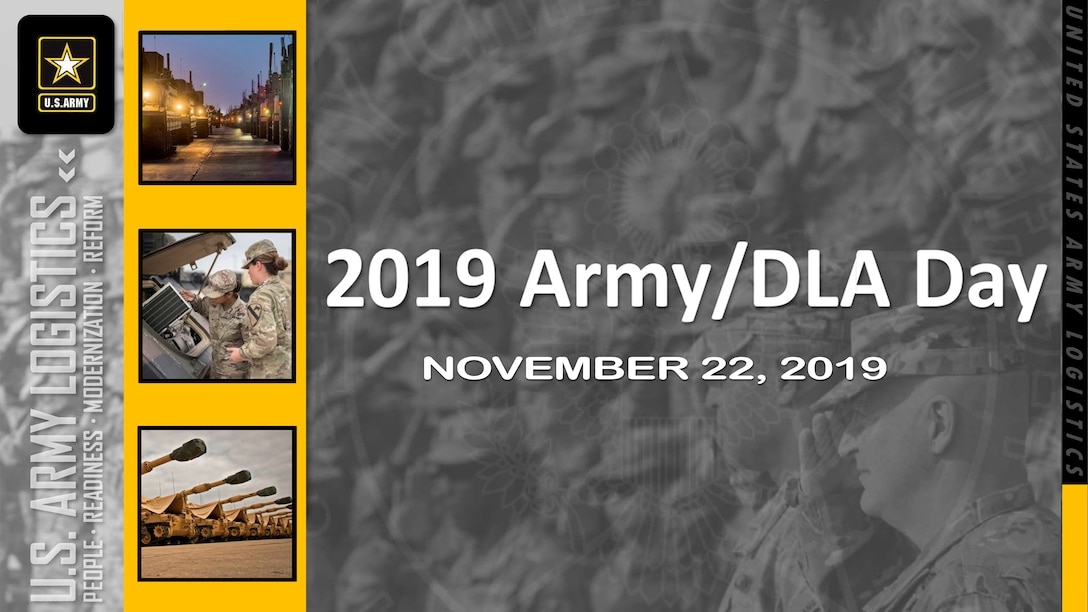 2019 Army/DLA Day, November 22, 2019 banner/graphic.