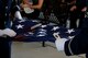 DM Base Honor Guardsmen fold the U.S. flag