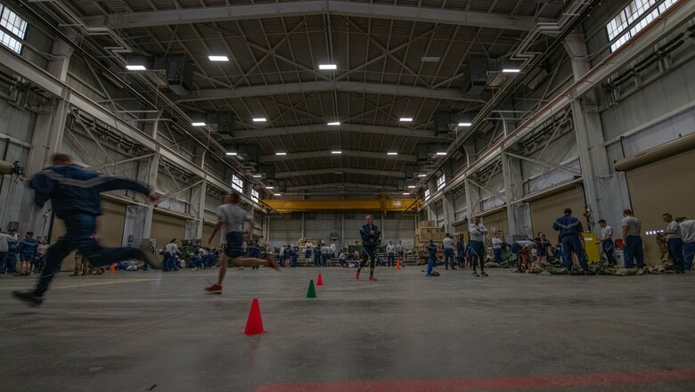 The 90th Mission Support Group rallied together for Warrior Day with events such as Self Aid Buddy Care skills evaluation, focused on warrior ethos Nov. 21, 2019, on F.E. Warren Air Force Base, Wyo. Warrior Day is an educational and morale event held quarterly for 90th MSG Airmen, built around preparing for deployment. (U.S. Air Force photo by Senior Airman Abbigayle Williams)