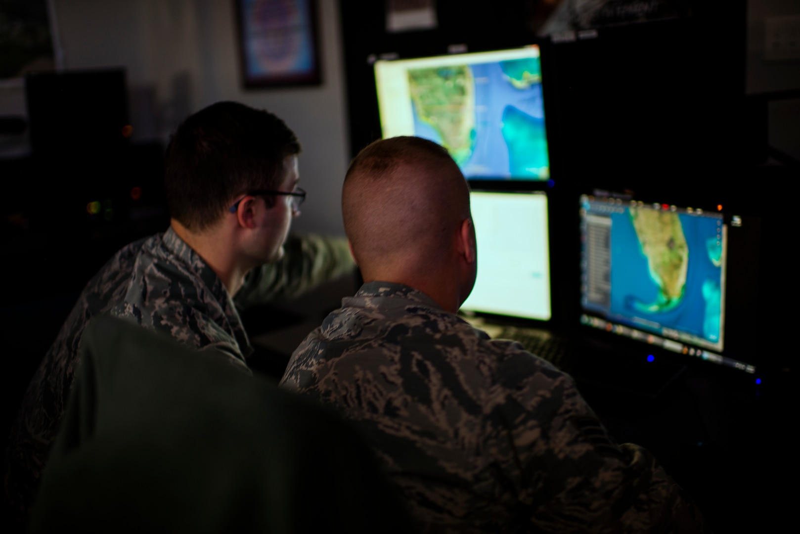 Air National Guard intelligence analysts assigned to the 181st Intelligence Wing, 137th Intelligence Squadron Unclassified Processing, Assessment, and Dissemination (UPAD) site, were selected to assist in new developmental programs at Hulman Field Indiana National Guard Base, Ind., Nov. 02, 2019.