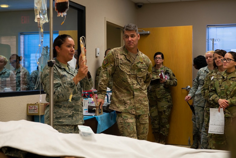 56th FW Command Chief pays visit to medical Airmen