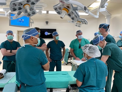 Pacific Tri-Service General Surgeons Perform the First Surgeries at BDAACH