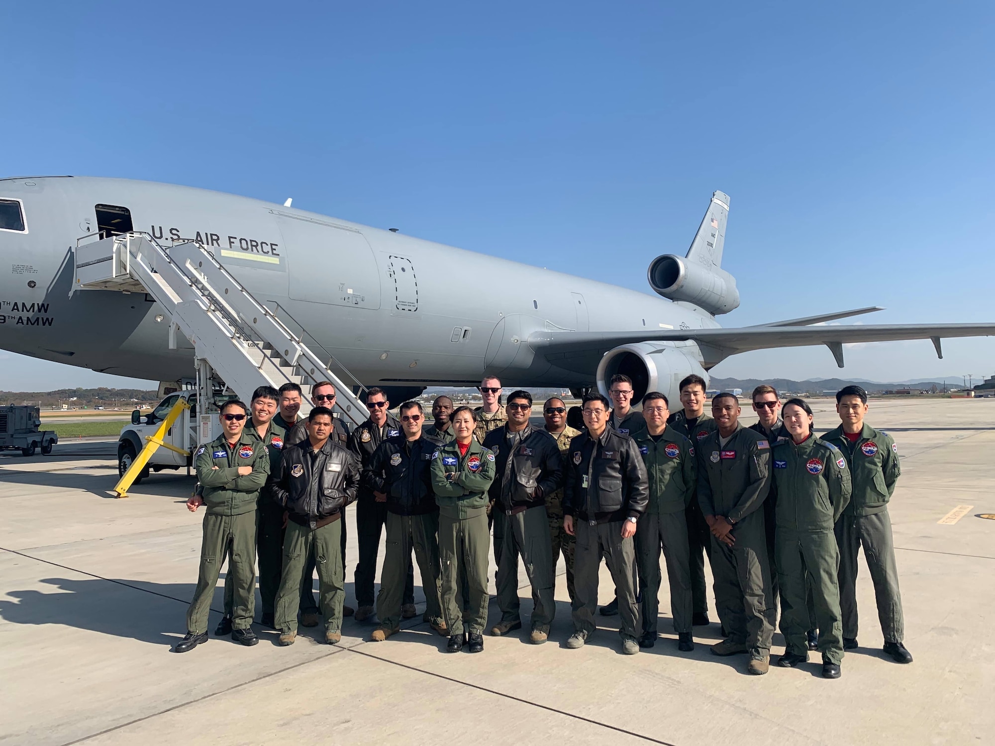 Members of the 607 Air Operations Center hosted a Pacific Tanker Symposium with the Republic of Korea Air Force Operations Command, Air Mobility Branch, at Osan Air Base, ROK, Nov. 18, 2019. Four nations participated including the United States, the Republic of Korea, Australia and the United Kingdom. The objective was to build and enhance interoperability in the Pacific region between tanker communities from allied nations. (U.S. Air Force courtesy photo)