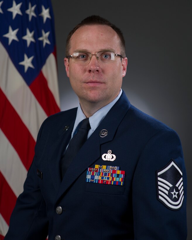 Official Photo of Master Sergeant Scott Wise, Arranger for United States Air Force Band of the Pacific, Yokota Air Base, Japan.