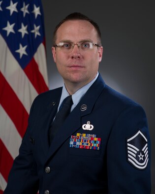 Official Photo of Master Sergeant Scott Wise, Arranger for United States Air Force Band of the Pacific, Yokota Air Base, Japan.