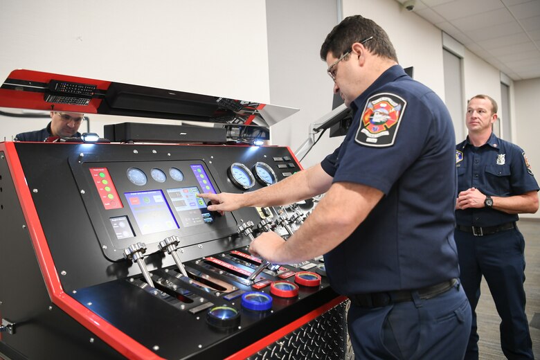 Pump operations simulator benefits Hill Air Force Base firefighters