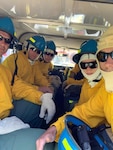 Firefighters from the New York Air National Guard's 109th Airlift Wing at Stratton Air National Guard Base near Schenectady, N.Y., training at Table Mountain National Park in Cape Town, South Africa, Nov. 20, 2019. The New York National Guard sent 11 firefighters from the 109th to South Africa as part of the State Partnership Program between the New York National Guard and the South African National Defence Force.