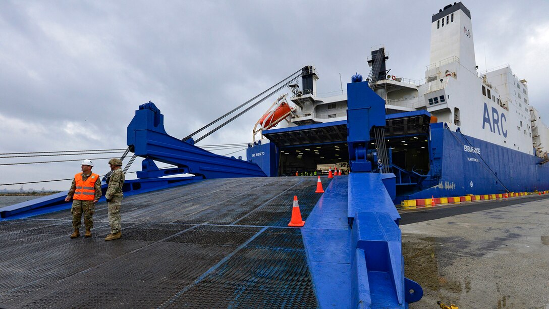 Going home: Atlantic Resolve port operations in Romania