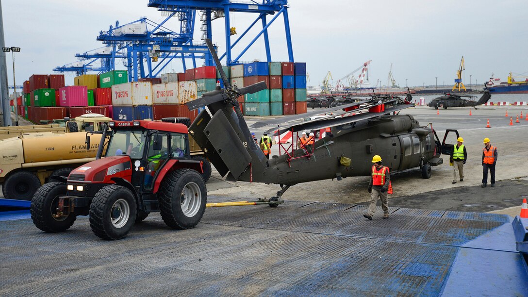 Going home: Atlantic Resolve port operations in Romania