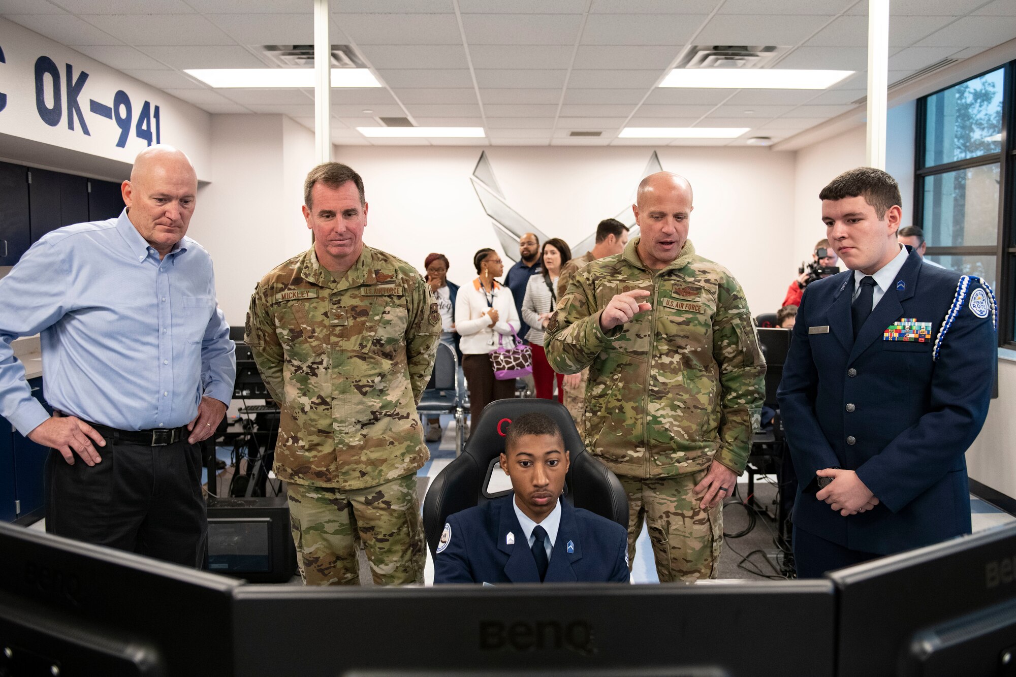 Junior ROTC receives flight simulators.