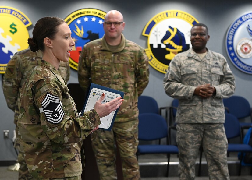 Hanscom’s newest chief master sergeant