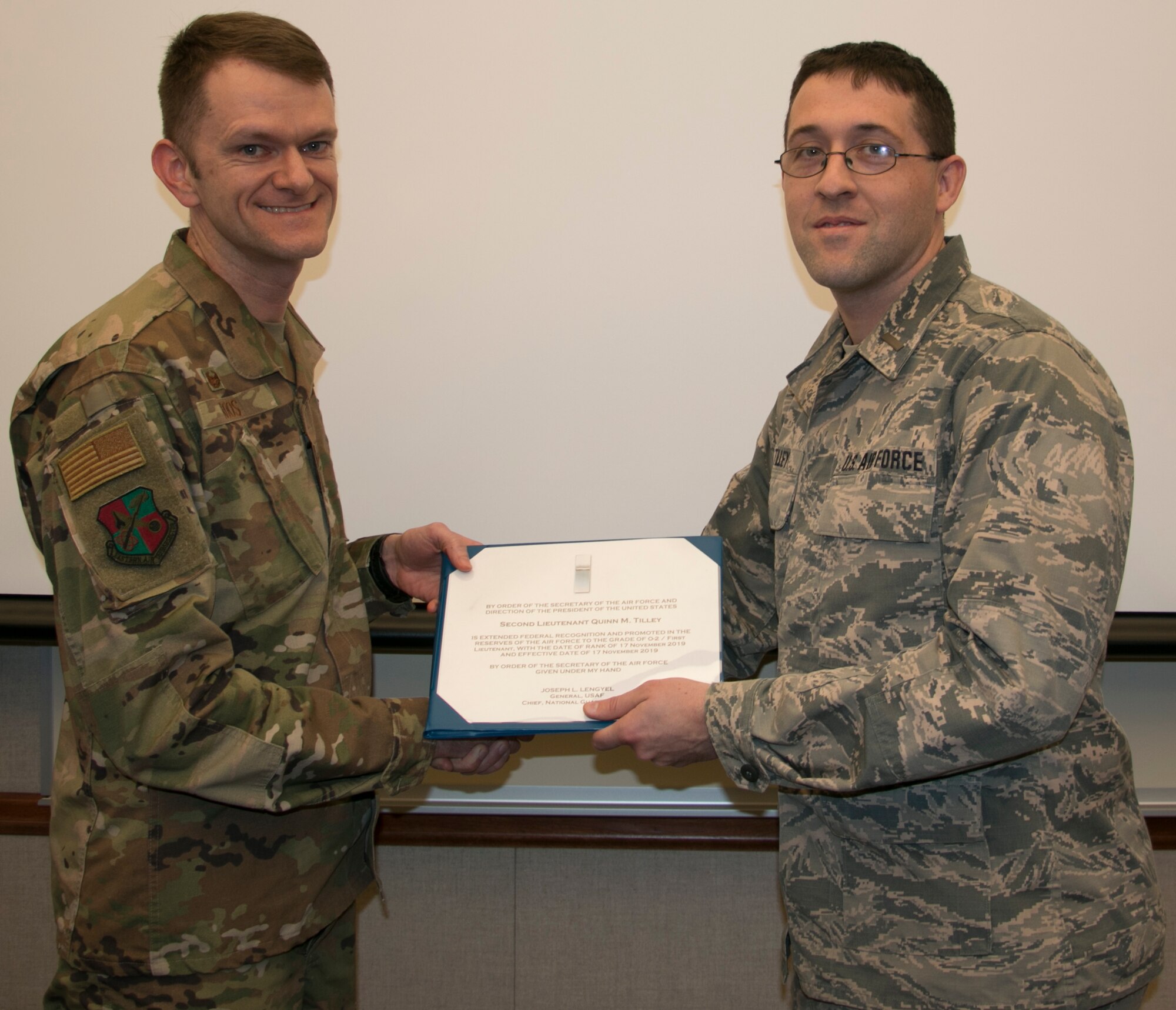 Tilley Promoted to First Lieutenant