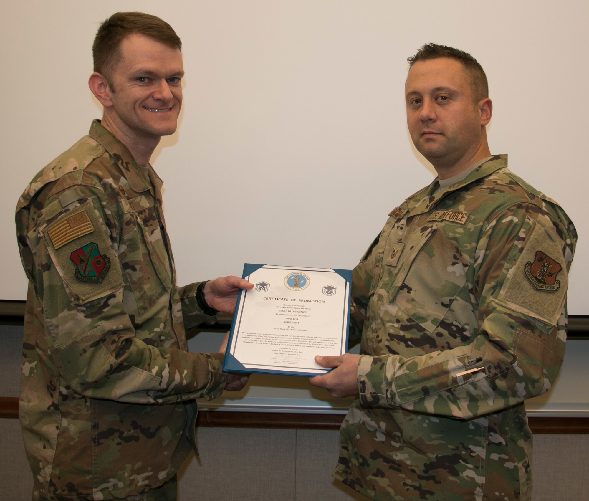 Bucenec Promoted to Master Sergeant