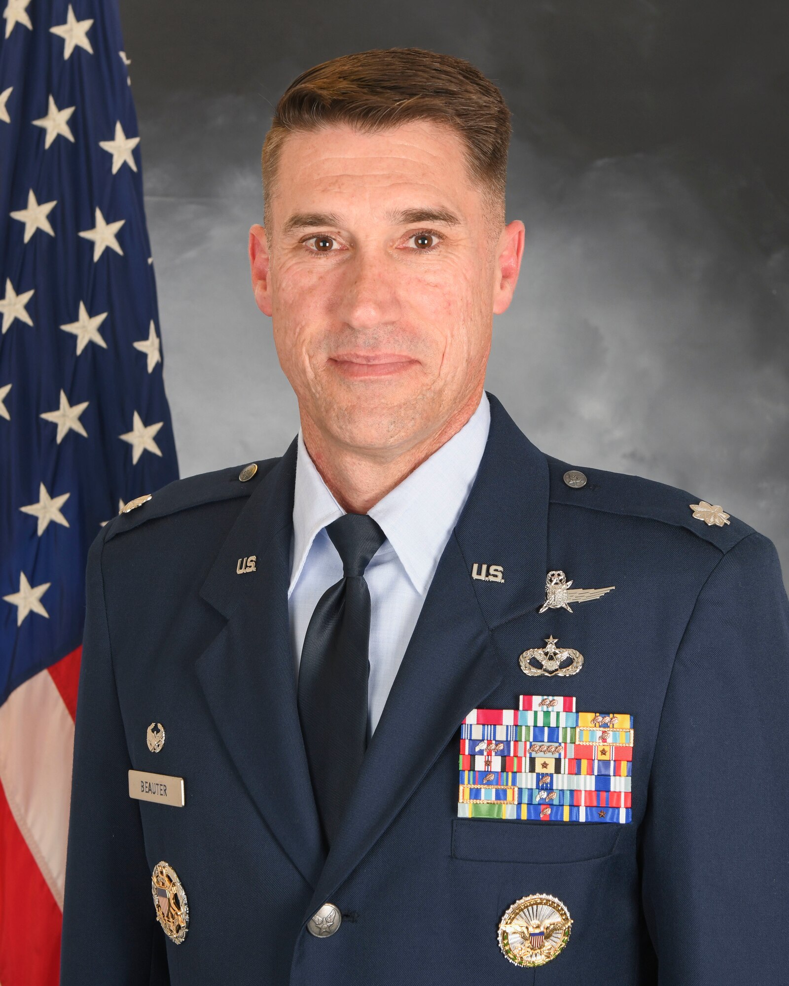 Lieutenant Colonel Brian K. Beauter is the Commander, 423rd Communications Squadron.