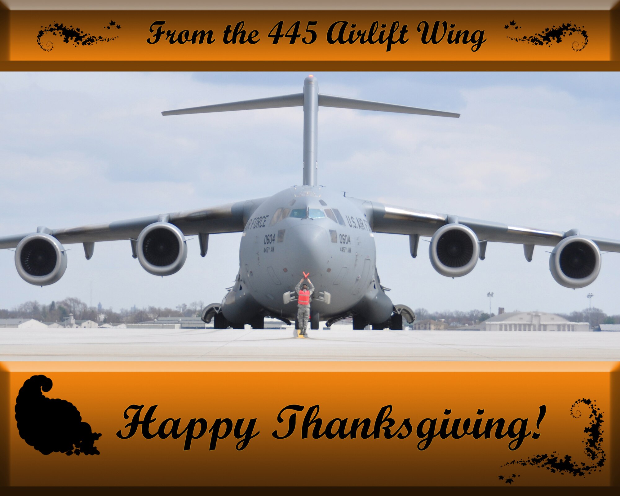 Happy Thanksgiving from the 445th Airlift Wing.