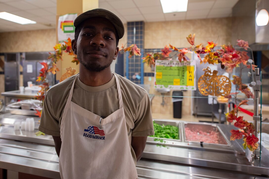 A photo of an Airman, with the 23d Force Support Squadron, smiling for a photo.