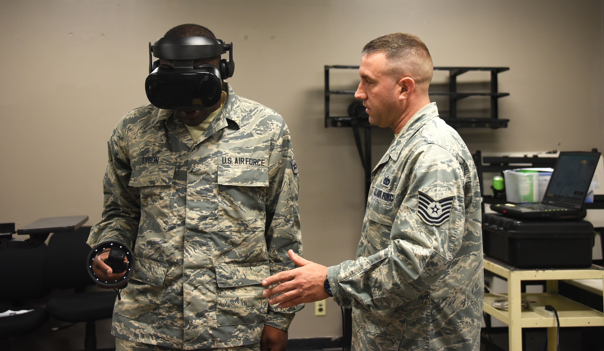 virtual reality fear of heights assessment at Sheppard Air Force Base