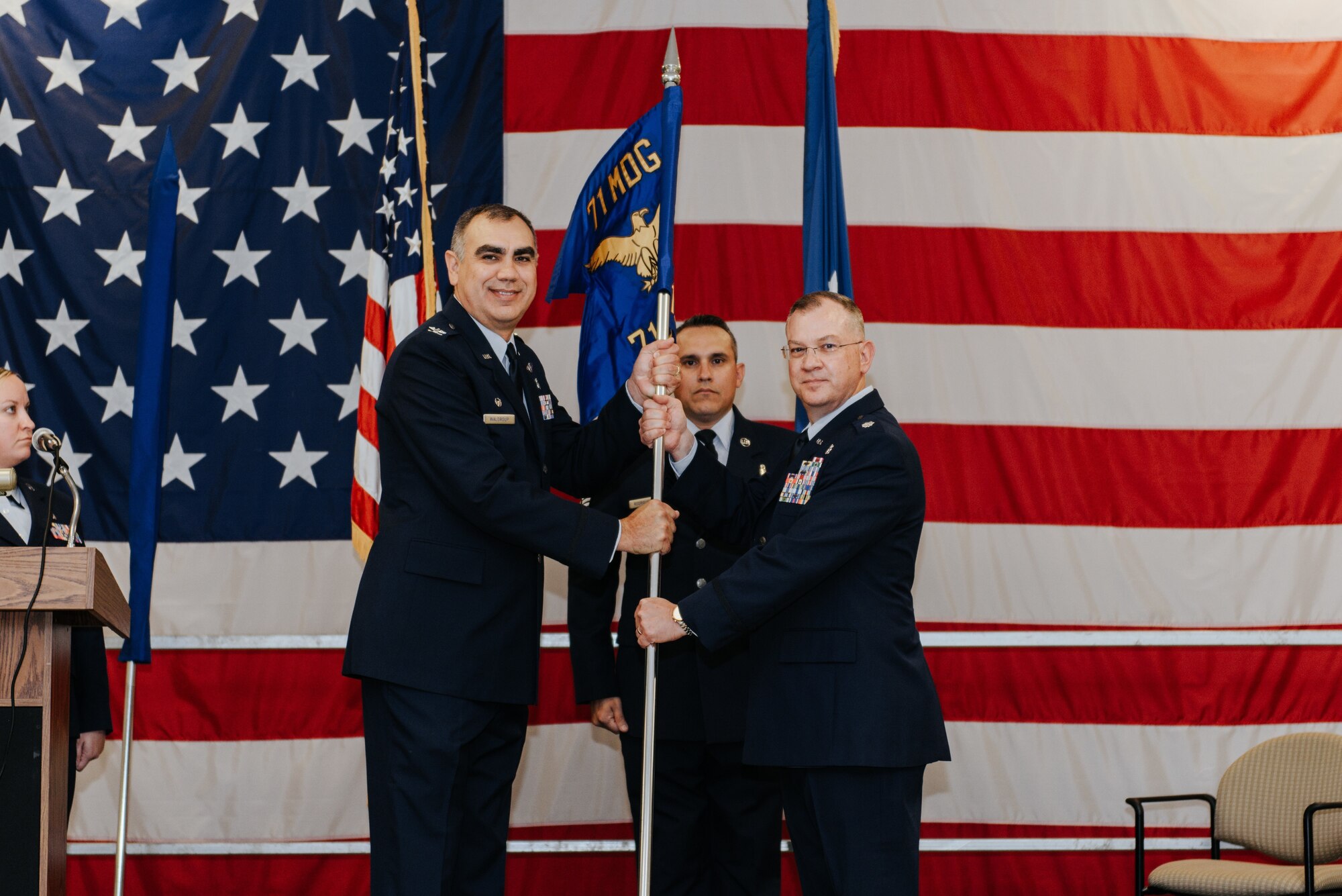 The 71st Medical Operation Squadron was re-designated to the 71st Operational Medical Readiness Squadron at Vance Air Force Base, September 27.