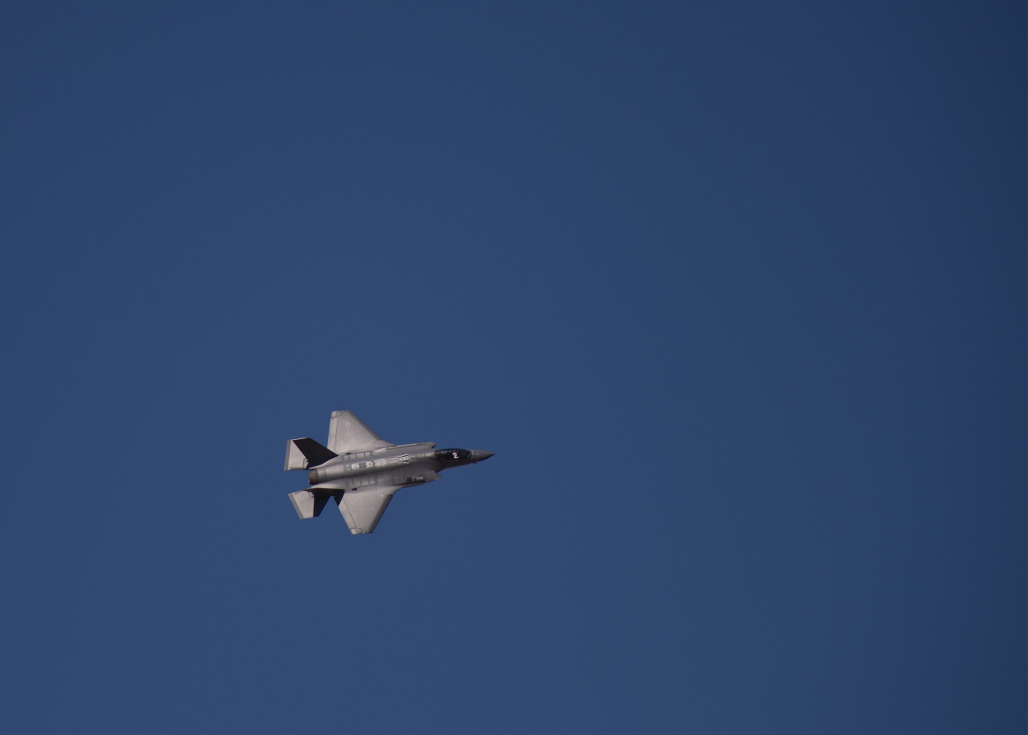 An F-35A Lightning II, assigned to the 56th Fighter Wing, flies Oct. 1, 2019, at Luke Air Force Base, Ariz.