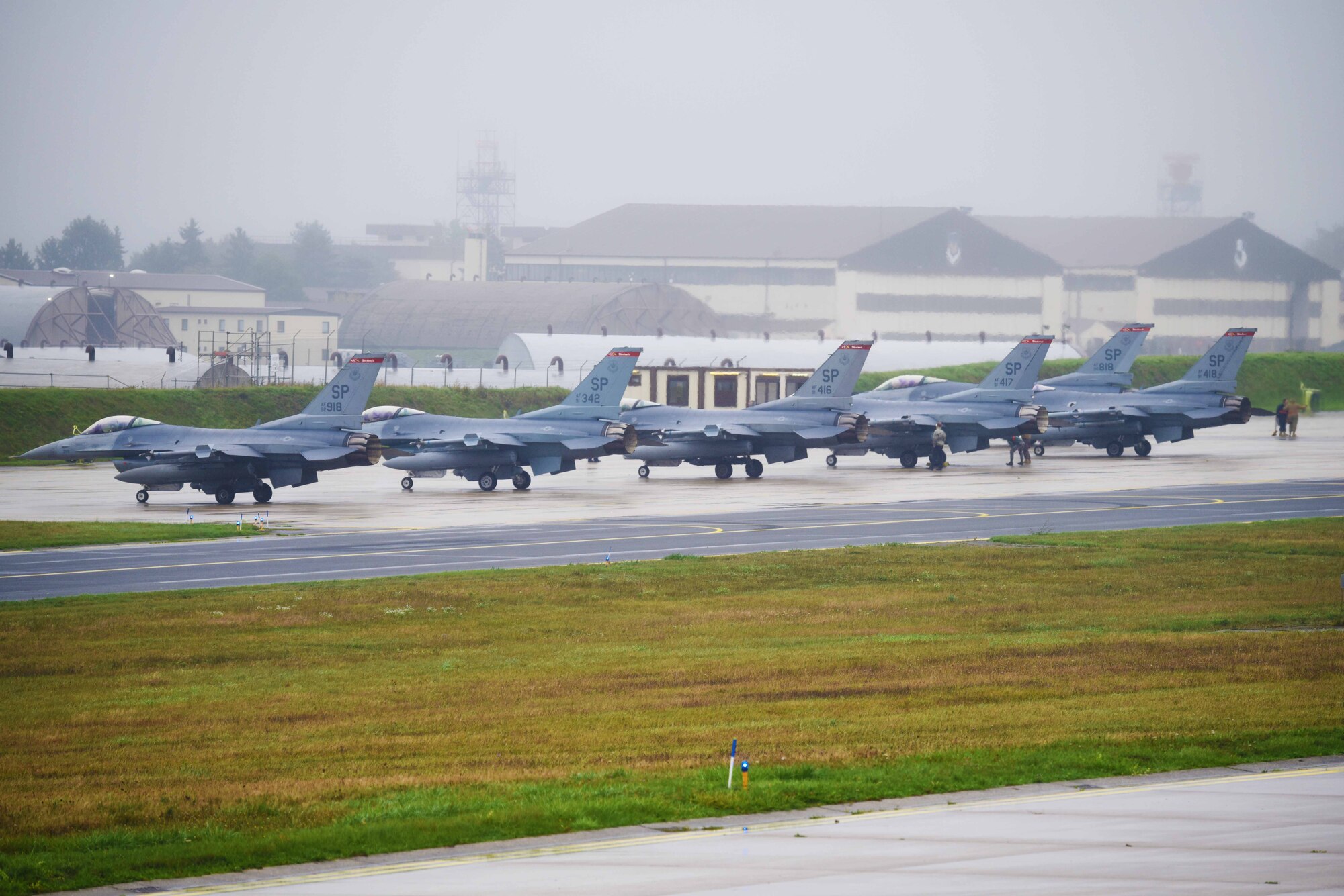 The training event exhibited the 52nd Fighter Wing's ability to generate large number of aircraft, and is an effective deterrent to threats by demonstrating a show of force.