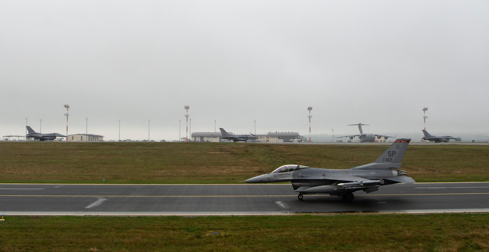 The training event exhibited the 52nd Fighter Wing's ability to generate large number of aircraft, and is an effective deterrent to threats by demonstrating a show of force.