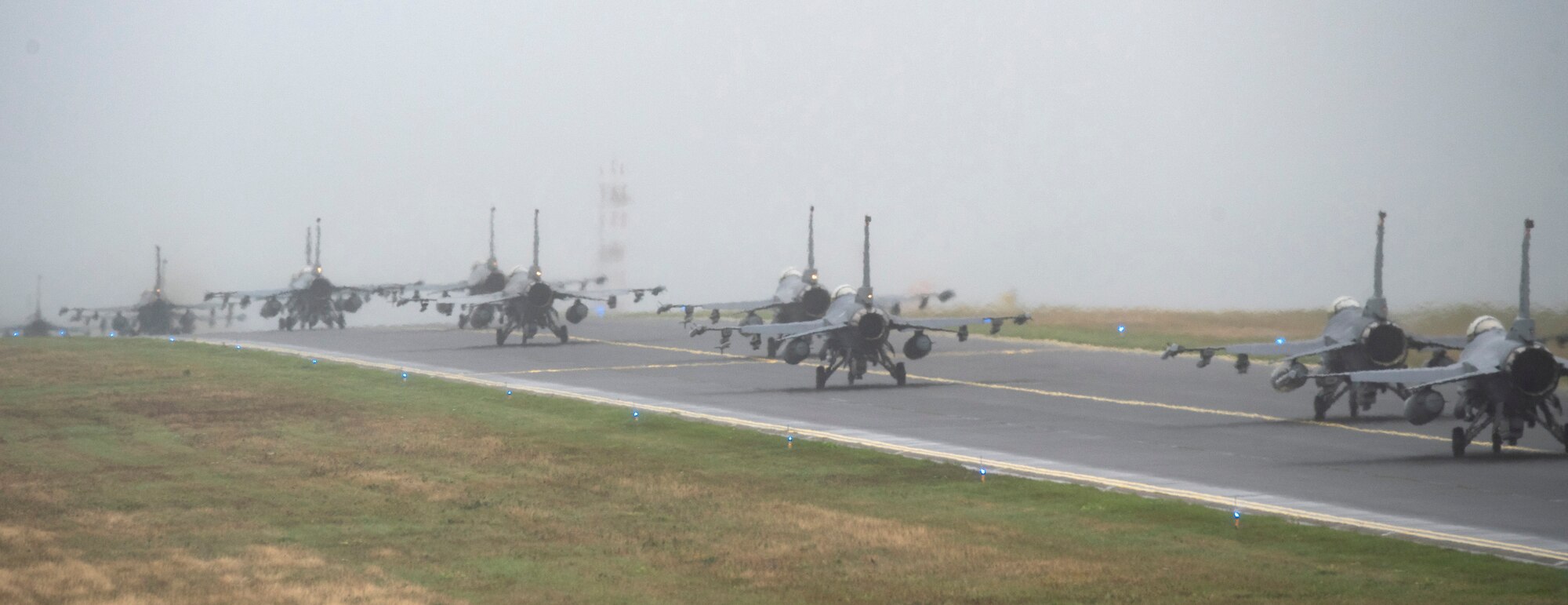 The training event exhibited the 52nd Fighter Wing's ability to generate large number of aircraft, and is an effective deterrent to threats by demonstrating a show of force.