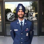 Airman Sunjit Rathour graduated from BMT June 13, 2019, as the first trainee to complete the 8-and-half week training with permission to wear a turban with uncut beard, uncut hair, necklace and bracelet in observation of his Sikh faith. This accommodation remained through his participation in the Security Forces apprentice course and will continue during his time as an active duty Airman.
