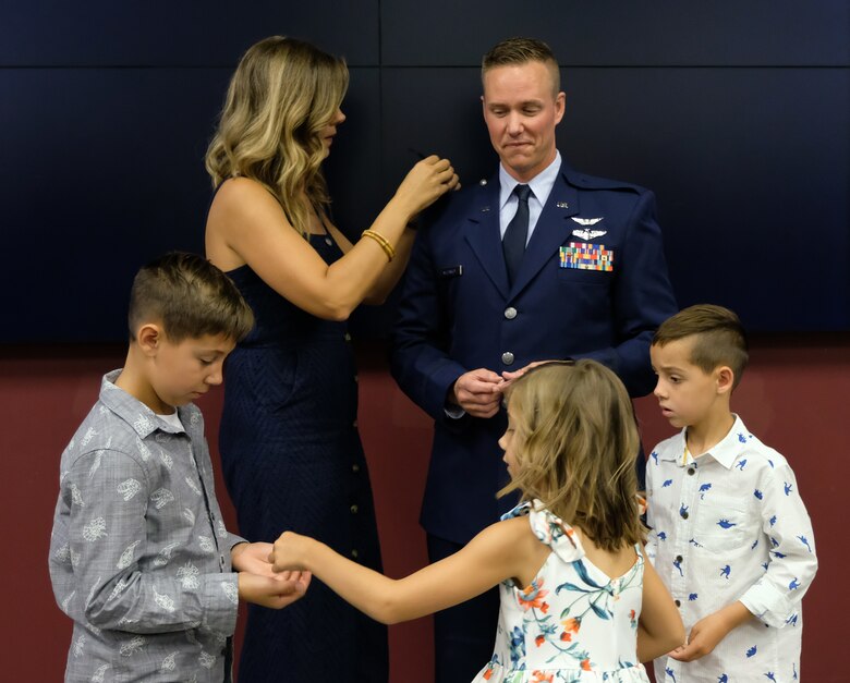 Col. Joshua McConkey pinning on ceremony in Portland Ore.