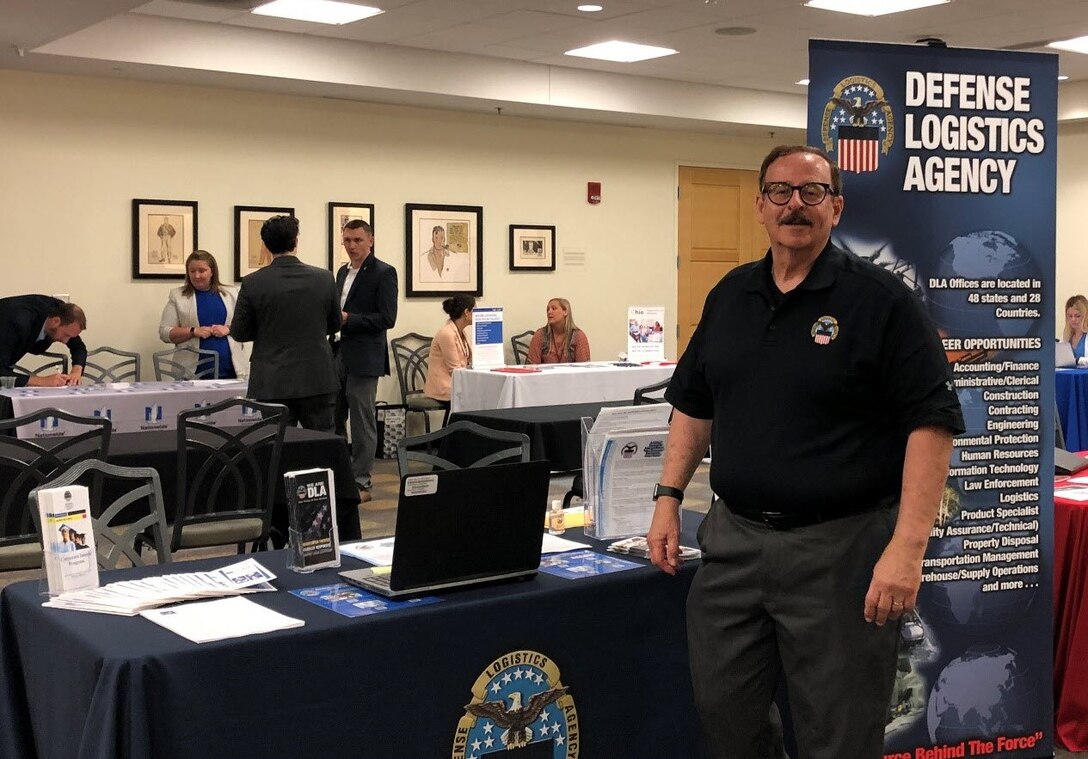 DLA Land and Maritime recruiter, David Lanzillotta, participated in the Ohio State University (OSU)  Economics Career Fair on Thursday, September 19, at the Ohio Union.