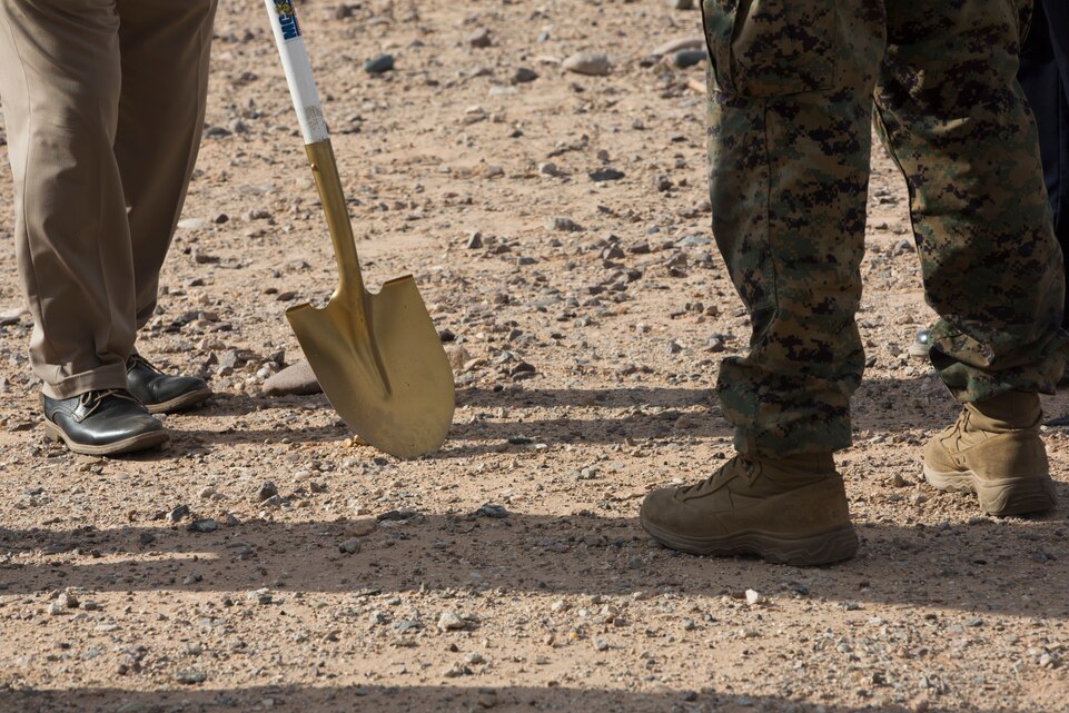 MCAS Yuma Groundbreaking Ceremony for Construction of Flightline Marine