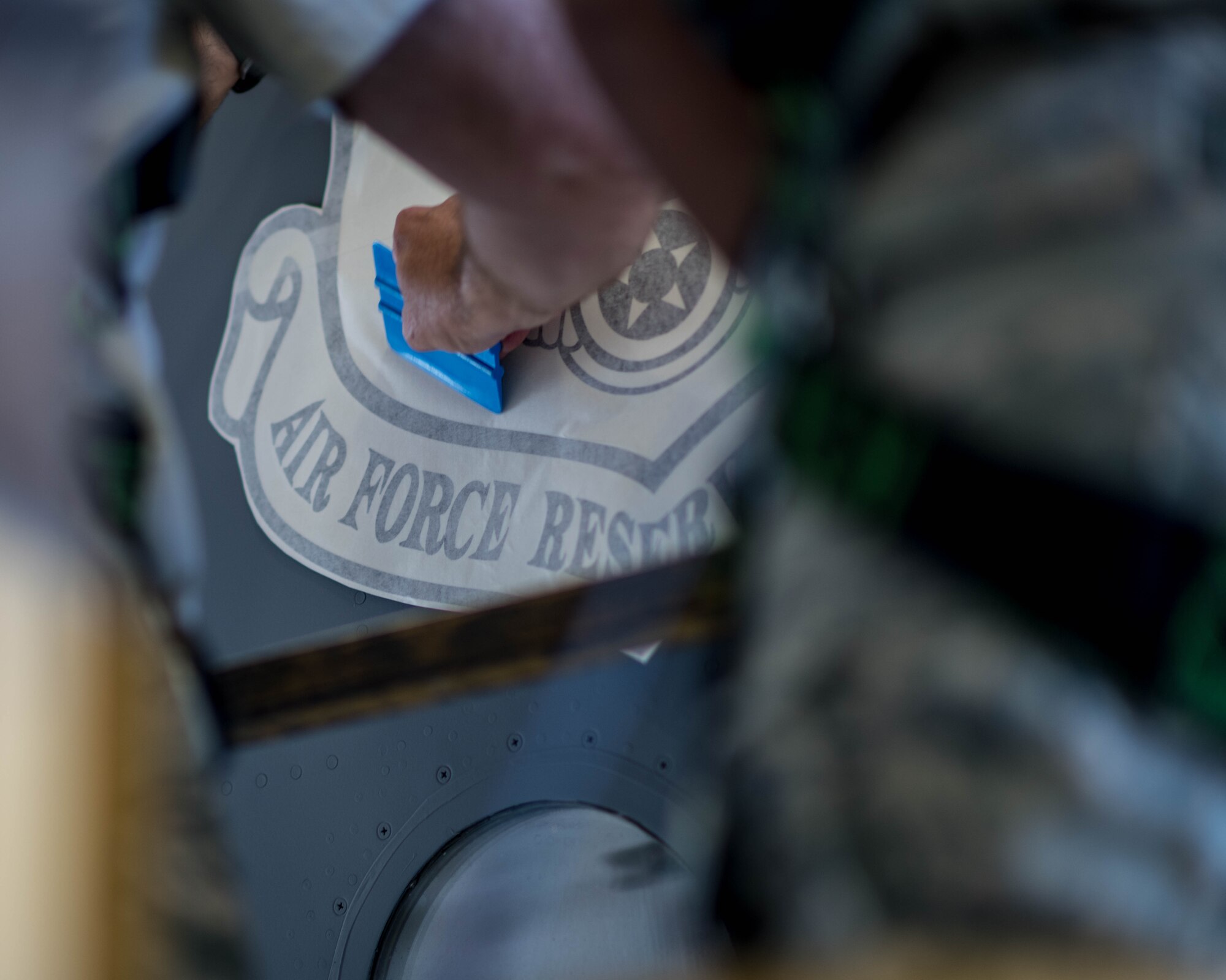 Each aircraft is adorned with the Air Force Reserve Command shield decal to designate the command in which the aircraft is assigned to, as well as Youngstown Air Reserve Station's tail flash to designate the installation the aircraft resides.