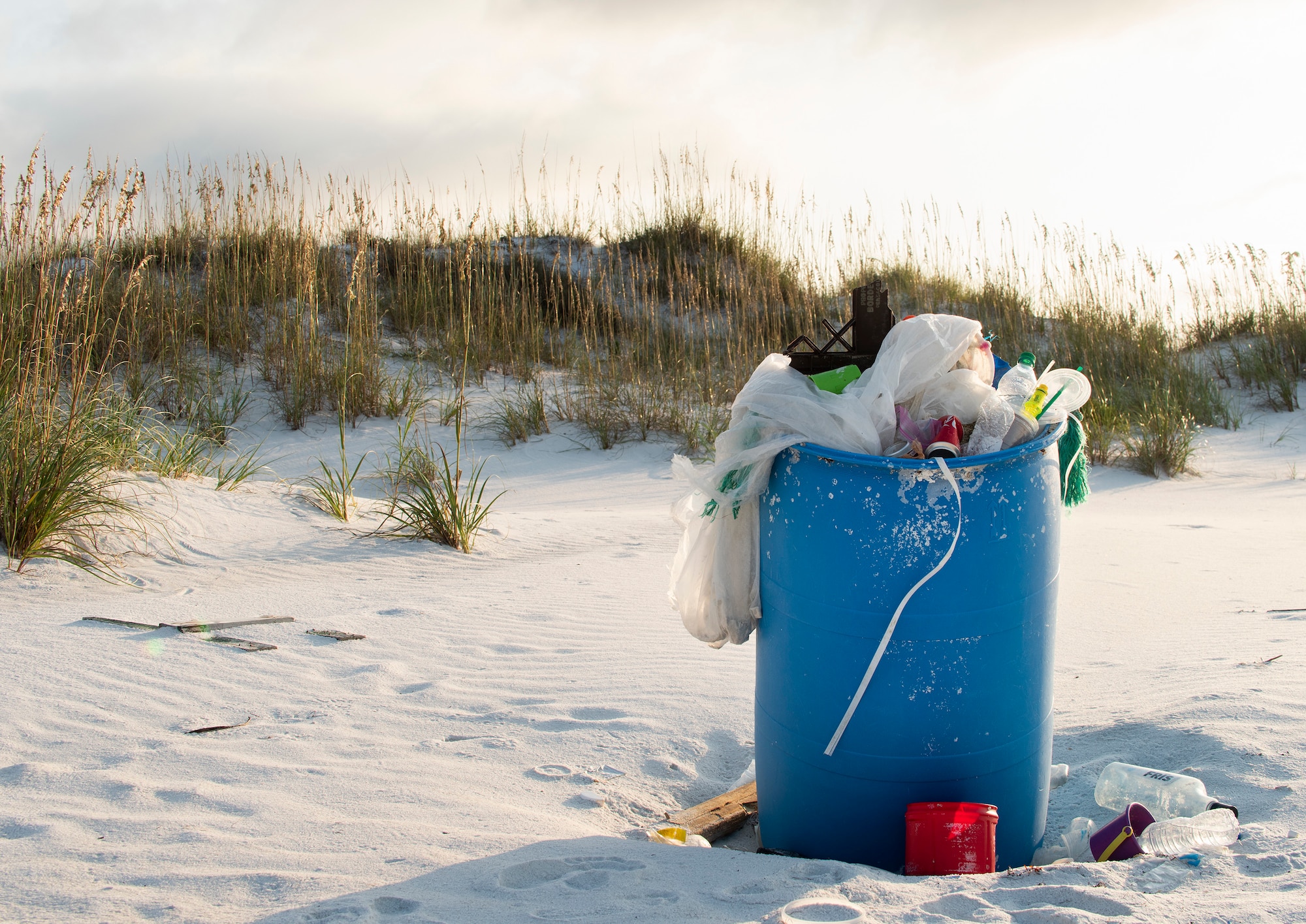 Beach trash