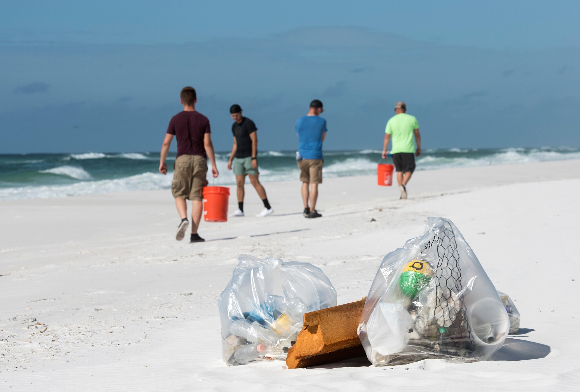 On Sept. 21, I joined 43 Eglin personnel along with Ocean Conservancy in collecting six large dumpsters of trash and large debris from the Santa Rosa Island water range resulting in 11.5 tons of trash.