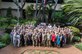 Commanders, command chiefs, directors and spouses from across the Pacific Air Forces (PACAF) area of responsibility pose for a group photo at Headquarters PACAF, Joint Base Pearl Harbor-Hickam, Hawaii  during the fall commander’s conference, Sept. 24 to 26.  The conference is designed to bring together senior leaders to discuss the many opportunities and challenges in the region as well as to discuss the progress on executing the command’s strategy. (U.S. Air Force photo by Staff Sgt. Hailey Haux)