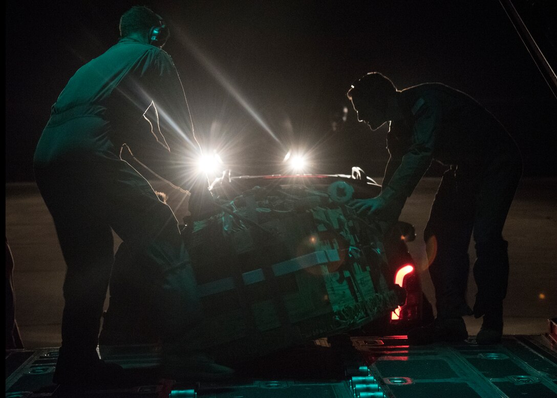 A group of Bulgarian paratroopers descend into Cheshnegirovo drop zone after performing a static-line jump in Plovdiv, Bulgaria, Oct. 2, 2019. During Thracian Fall, the 37th Airlift Squadron provided primary airlift support to a U.S.-sponsored military free-fall course for Bulgaria’s 68th Special Forces Brigade, resulting in a total of 121 personnel drops. (U.S. Air Force photo by Staff Sgt. Kirsten Brandes)