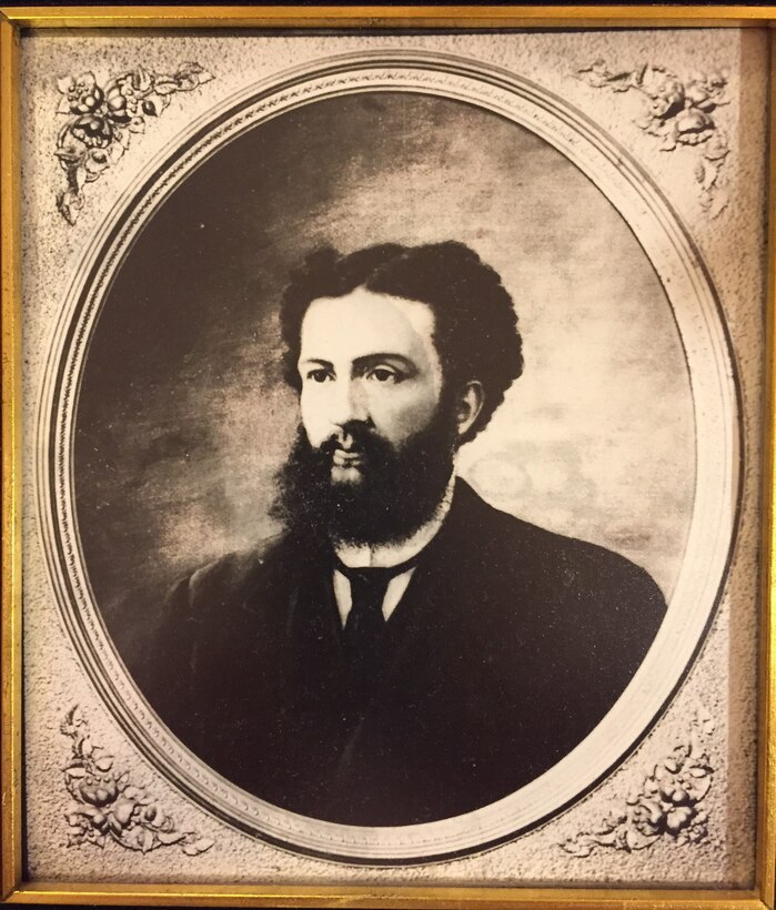 Portrait taken of Prof. P.C. Boudousquie, who served as a draftsman and assistant engineer in the Mobile District from 1870 to 1900.