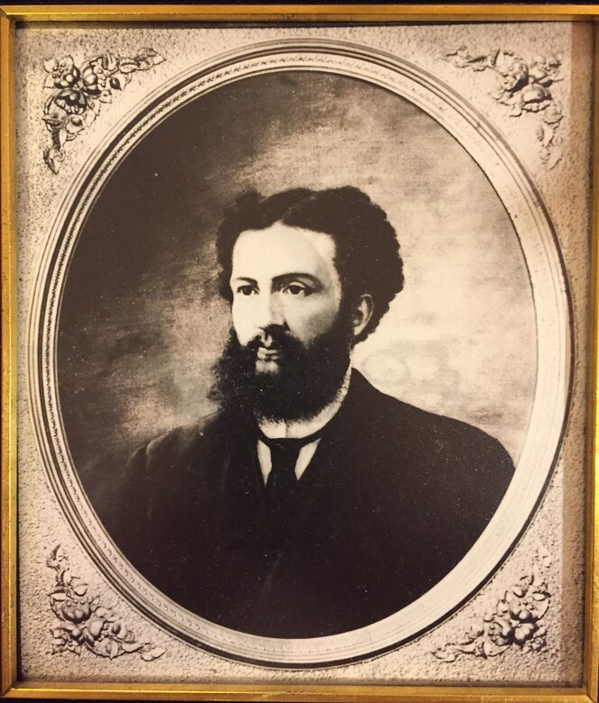 Portrait taken of Prof. P.C. Boudousquie, who served as a draftsman and assistant engineer in the Mobile District from 1870 to 1900.