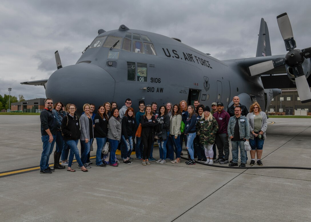 Youngstown Air Reserve Station provided two C-130H Hercules aircraft for spouse flights on Oct. 4, 2019. Spouse flights are offered at the wing commander’s discretion to military spouses on an installation at different times throughout the year.