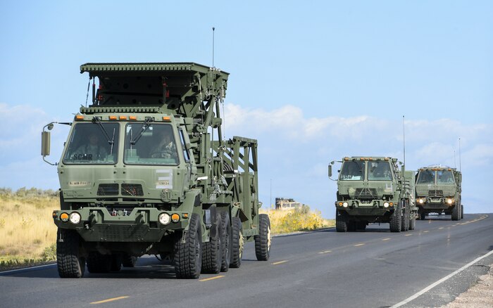 Airmen from 729th Air Control Squadron participate in a convoy exercise around Hill Air Force Base, Utah, Sept. 17, 2019. The Airmen were preparing to deploy to Wendover Field, Utah, to participate in the squadron’s annual Raging Bull Exercise. (U.S. Air Force photo by Cynthia Griggs)