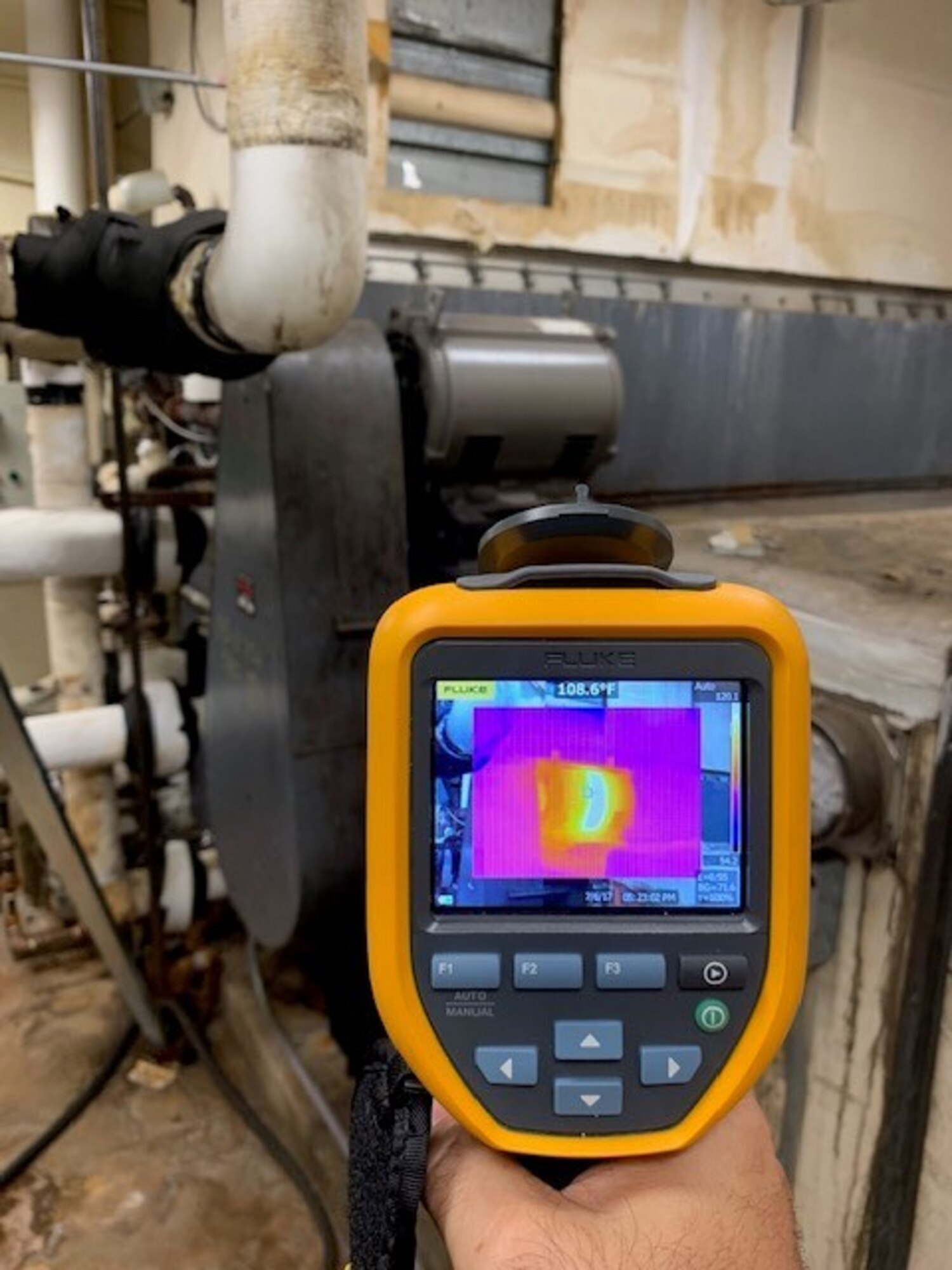 A thermal imaging camera is being used to perform energy audits.  It can identifies hot spots that are being overloaded, leaky windows or areas that are missing insulation causing hot/cold spots on the envelope of a building. (Courtesy photo)