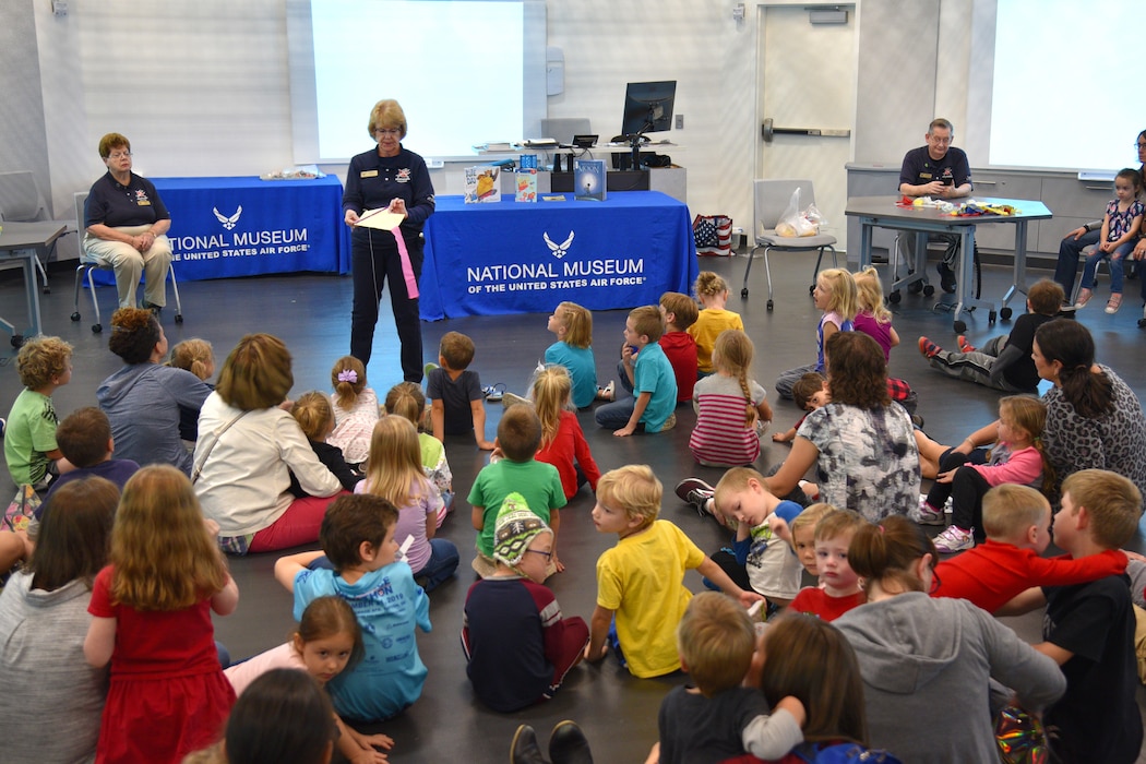 DAYTON, Ohio -- Students participating in Home School STEM Day on Oct. 7, 2019, at the National Museum of the U.S. Air Force. Students enjoyed the guided tours, scavenger hunts, hands-on classes and aerospace demonstration stations. (U.S. Air Force photo)